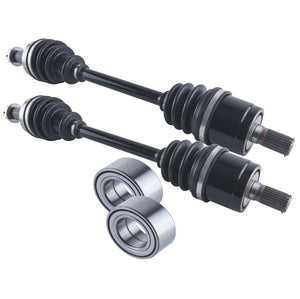 Honda Front Cv Axles & Wheel Bearings Set Fourtrax Rancher Non Irs 420