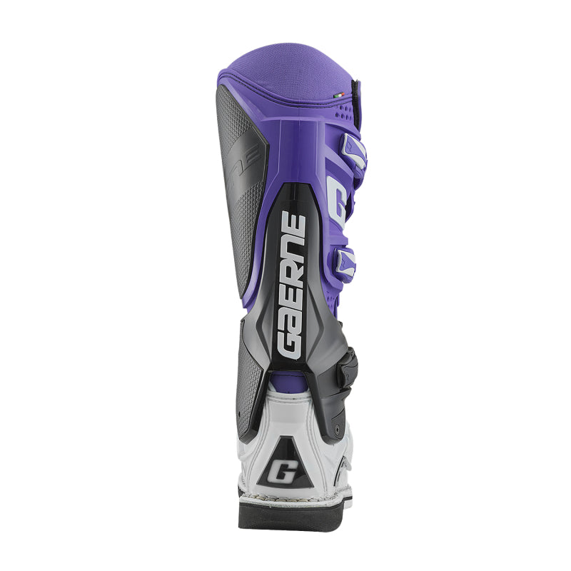 Gaerne SG12 Limited Edition LE Motorcycle Boots Size 10 - Purple, Black & White