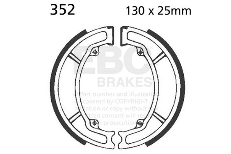 EBC Powersports Brake Shoes for Honda NCX110, PCX125 & More – High-Quality Replacement Set