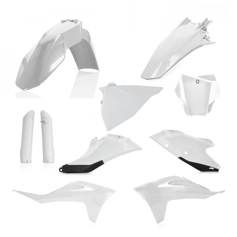 Acerbis 21-23 GasGas MC125/250F/450F/EX300 Full Plastic Kit – White/Black