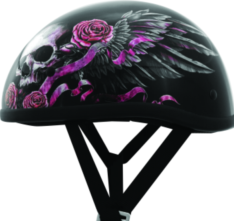 Bikers Choice Skid Lids Wild One Helmet - Small, D.O.T. Certified with Low-Profile Fit and Contoured Design