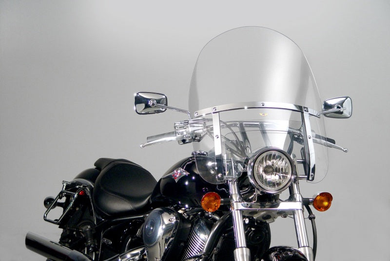 National Cycle Heavy Duty Touring Windshield N2210 – Durable Polycarbonate Cruiser Windshield with Adjustable Center Window