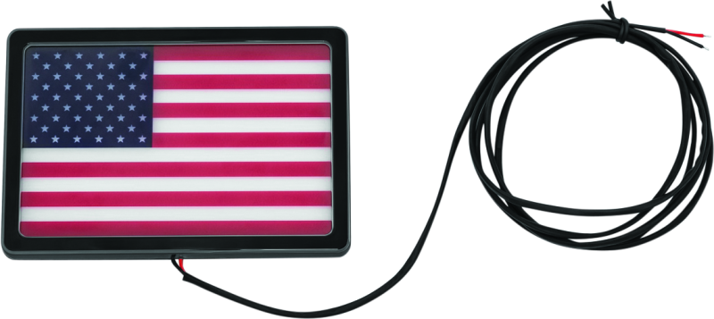 Kuryakyn Freedom Flag LED 4x6 Inch Black - Patriotism LED Accent for Powersports Vehicles