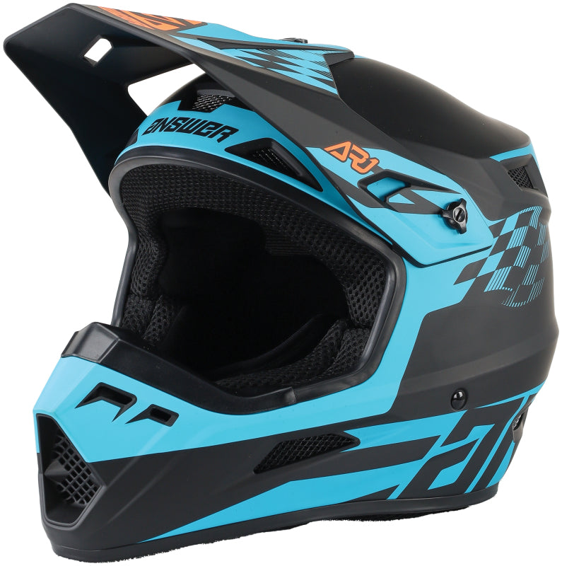 Answer AR1 Sweep Youth Helmet Black/Astana/Hyper Orange - Large