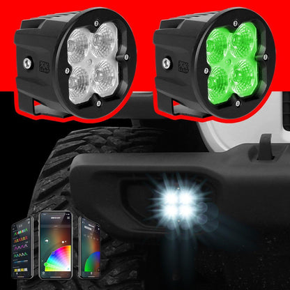 C3 Round RGB Pod Lights (Pair)