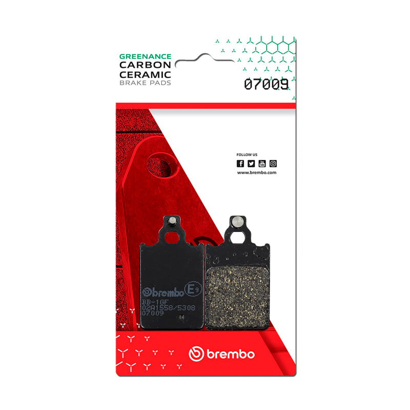 Brembo Powersports KTM Go/Malaguti Centro/Malaguti F/Yamaha DT Carbon Ceramic Front Brake Pad (Part #07009)