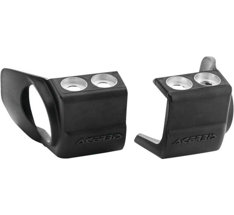 Acerbis Fork Shoe Protectors for Honda CRF and Kawasaki KX Models - Black (Part Number 2709690001)