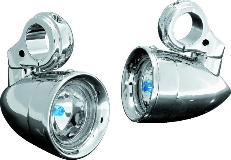 Kuryakyn Engine Guard Mounted Drive Light – 3-Inch D.O.T.-Approved LED Lights with 1-1/4-Inch Clamps for Powersports Vehicles