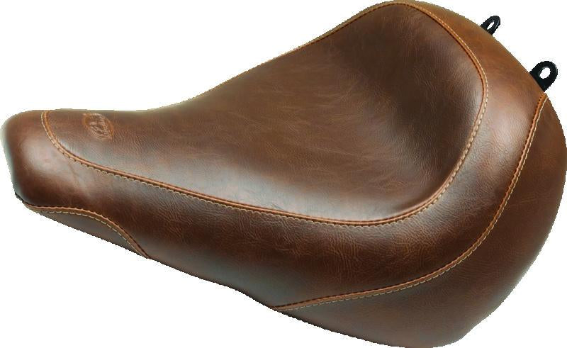 Mustang Motorcycle Wide Tripper Solo Seat for Harley Fat Boy 2018-2021 - Brown
