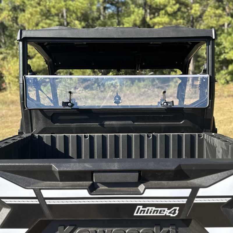 Seizmik 50-55319KIT Kawasaki Ridge Ranch Rear Folding Windshield with UV-Resistant Polycarbonate