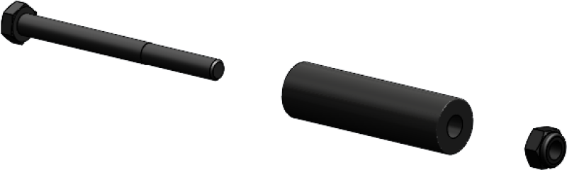KFI Replacement SE Roller Kit - Horizontal Standard for POM Fairlead (Part RK-POM-HS)
