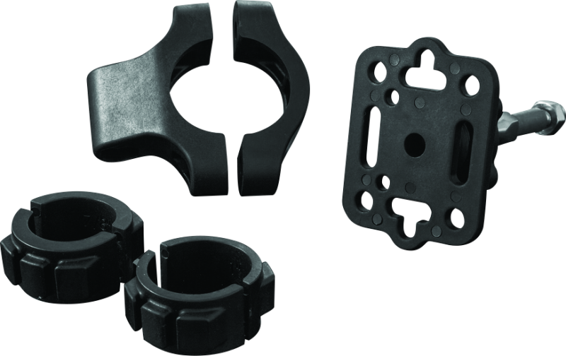 Kuryakyn Handlebar Accessory Mount for 7/8 to 1-1/4 Inch Bars - Black