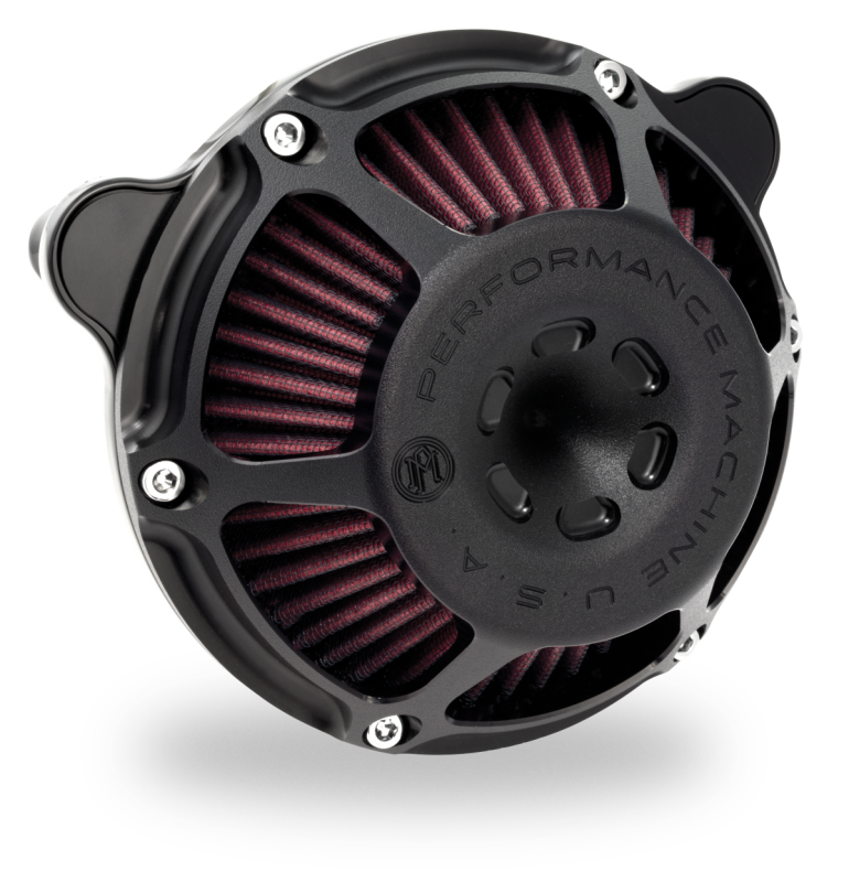 Performance Machine Max HP Air Cleaner for 2024 Touring Models - Black Ops (Part #0206-2164-SMB)