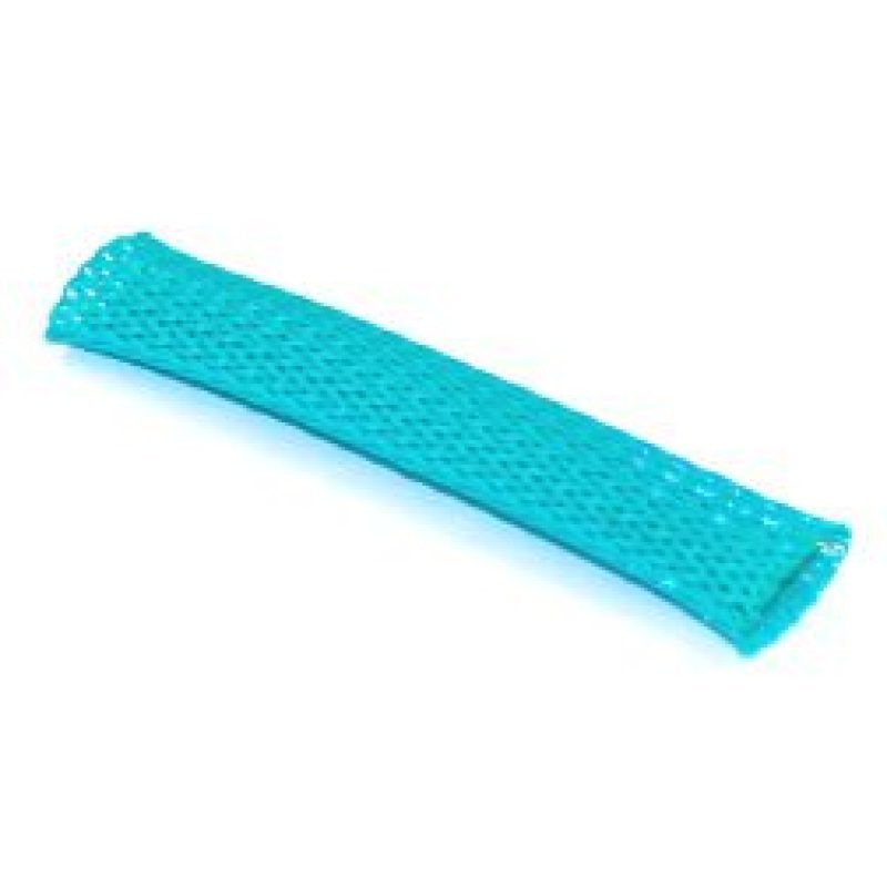 NAMZ Braided Flex Sleeving 10ft. Section (3/8in. ID) - Green for Powersports Wiring