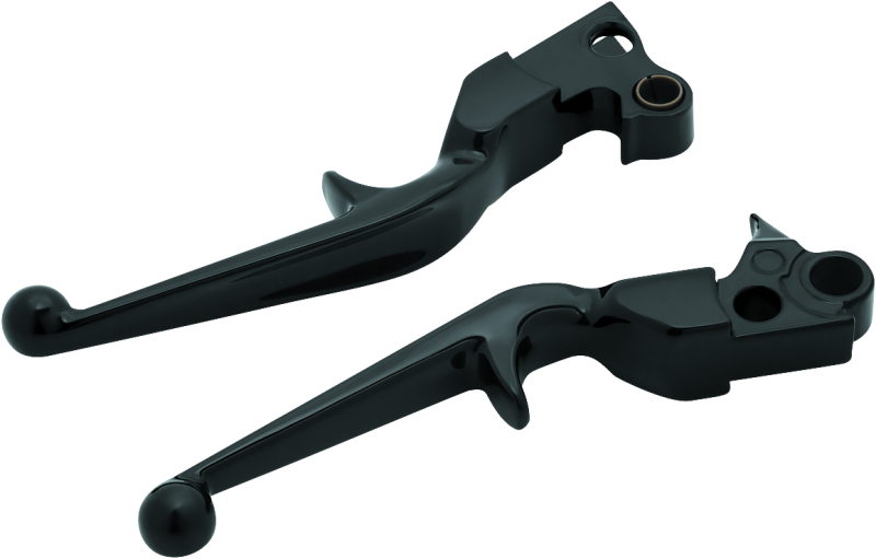 Kuryakyn Trigger Lever Set for Harley-Davidson 1996 and Up – Gloss Black Finish