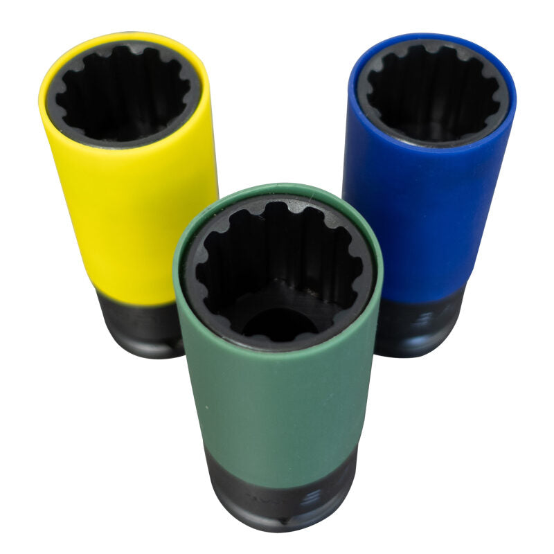 Counteract Socket Pro 6-Way Socket Set - 22mm, 7/8in, 15/16in - 1/2in Drive for Powersports