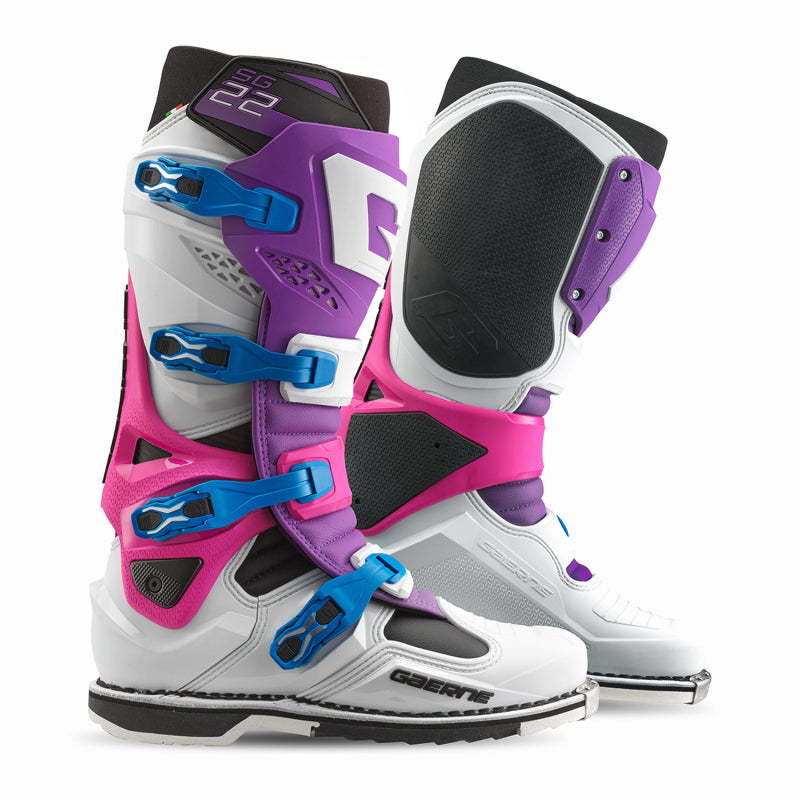 Gaerne SG22 Limited Edition Powersports Boot Size 11 - Purple, White & Rhodamine