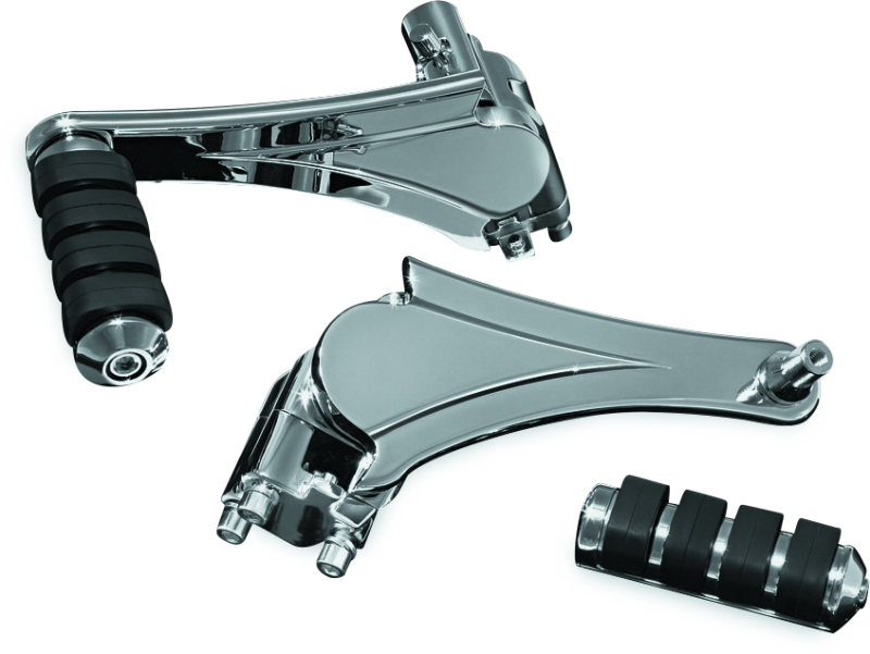 Kuryakyn Adjustable Passenger Pegs with ISO Small Pegs – Chrome, Part #4353
