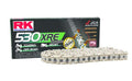 RK Chain GB530XRE-116L XW-Ring Gold Motorcycle Chain with Enhanced Wear Life