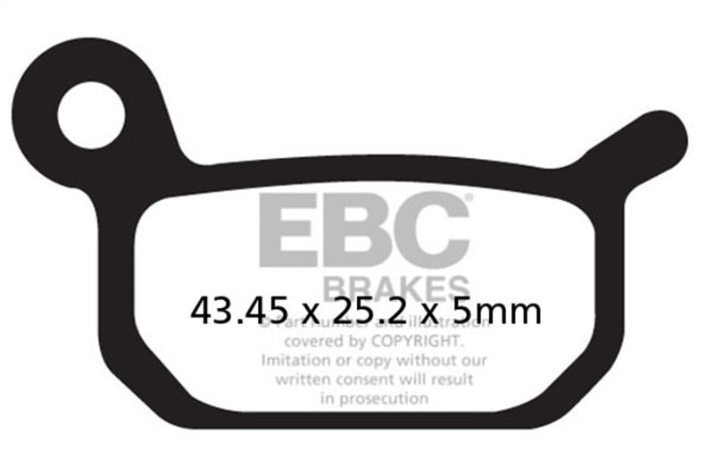 EBC Powersports Carbon X Brake Pads for Enduro and MX Bikes – Model FA325X