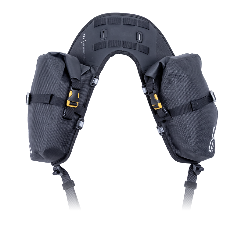 Giant Loop MoJavi Saddlebag 12L in Black - Durable Powersports Storage Solution