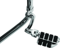 Kuryakyn Longhorn Offset Dually ISO Peg with 1-1/2 Inch Clamp Chrome - Comfortable, Adjustable Motorcycle Foot Pegs