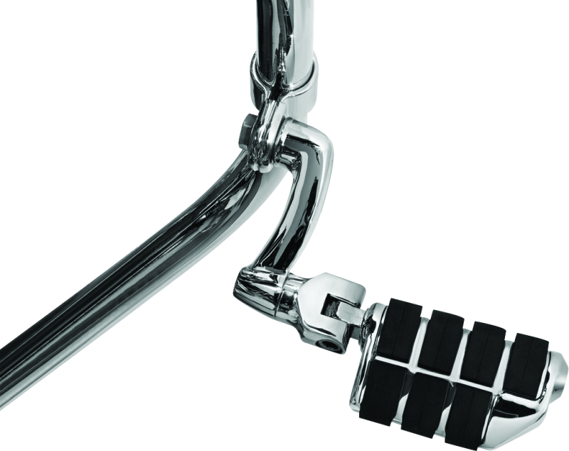Kuryakyn Longhorn Offset Dually ISO Peg with 1-1/2 Inch Clamp Chrome - Comfortable, Adjustable Motorcycle Foot Pegs