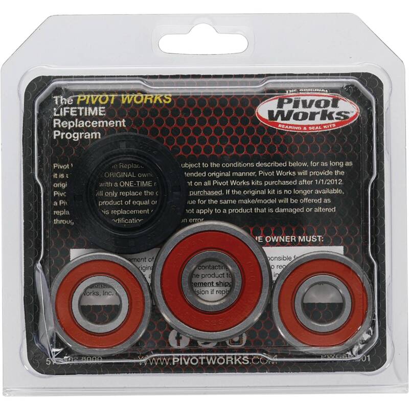 Pivot Works Premium Wheel Bearing Kit for Kawasaki KLX125 and Suzuki DR-Z125 (Part #25-1517-P)