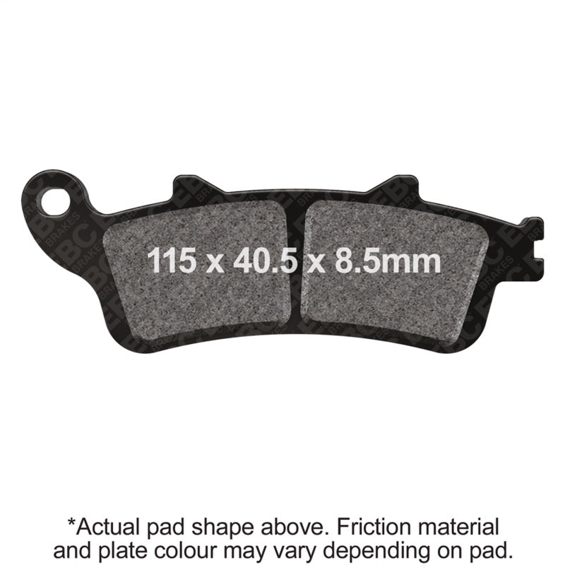 EBC Powersports FA261V Semi-Sintered Brake Pads for Honda VTX1800 (2002-2006)