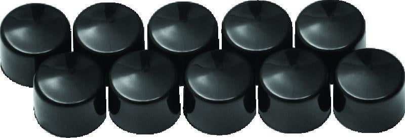 Kuryakyn Kool Kaps Gloss Black 1/4-Inch Allen Head Bolt Covers (Part #2457)