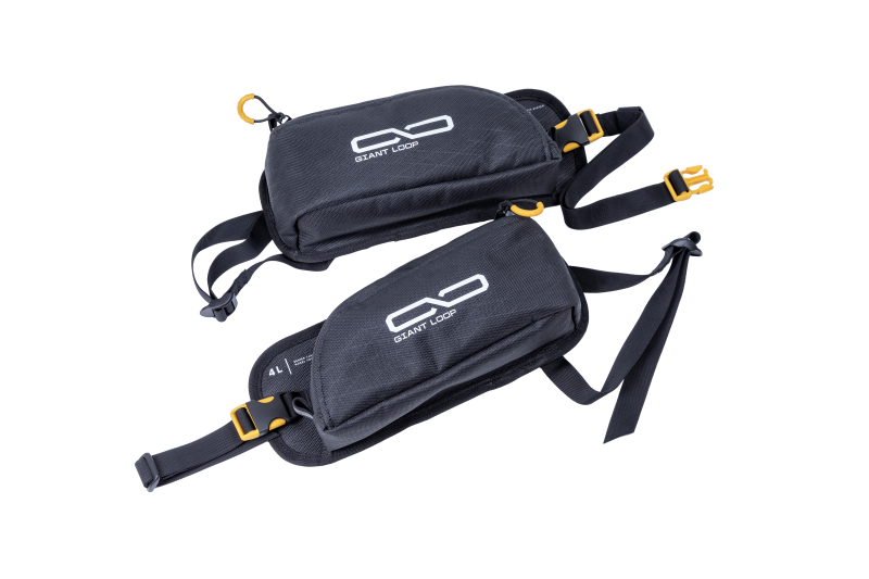 Giant Loop Pannier Pockets 4L - Black | Durable Motorcycle Storage Solution