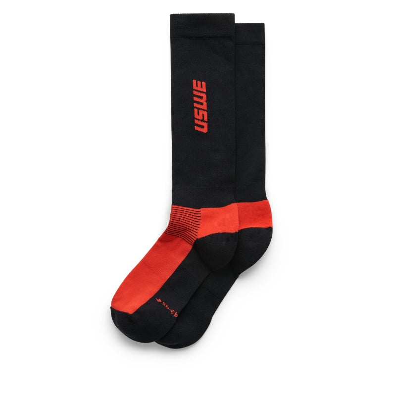 USWE Rapp Moto Sock Flame Red - Size 37/39 for Powersports Performance
