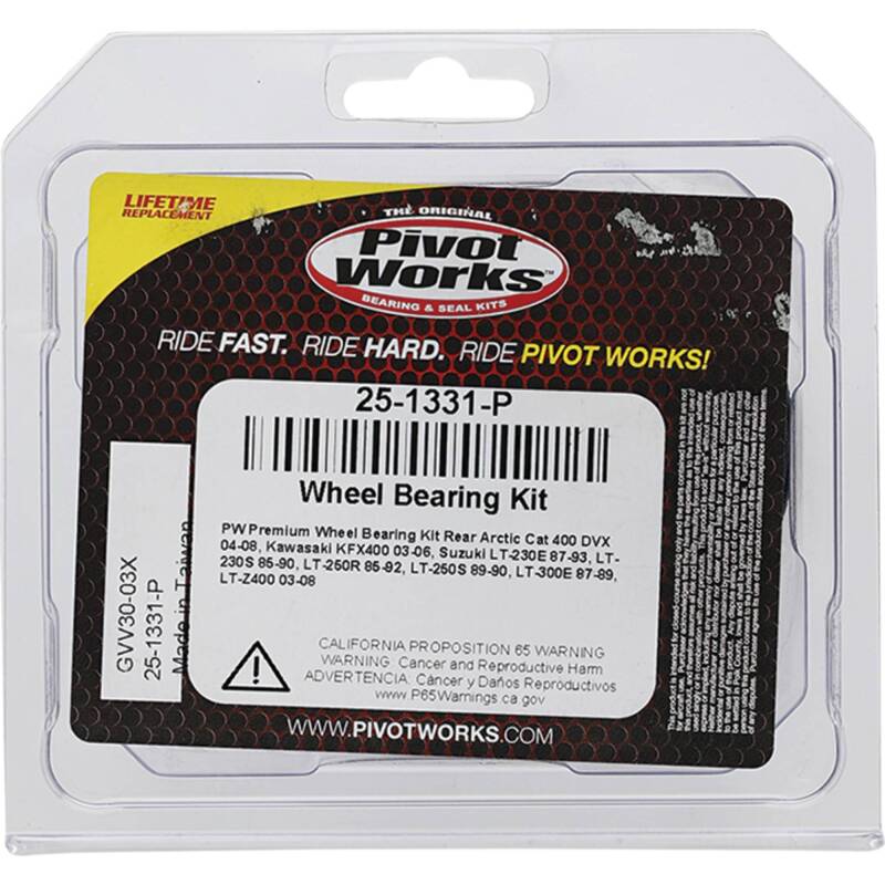 Pivot Works Premium Wheel Bearing Kit for Kawasaki KFX400 (2003-2006)