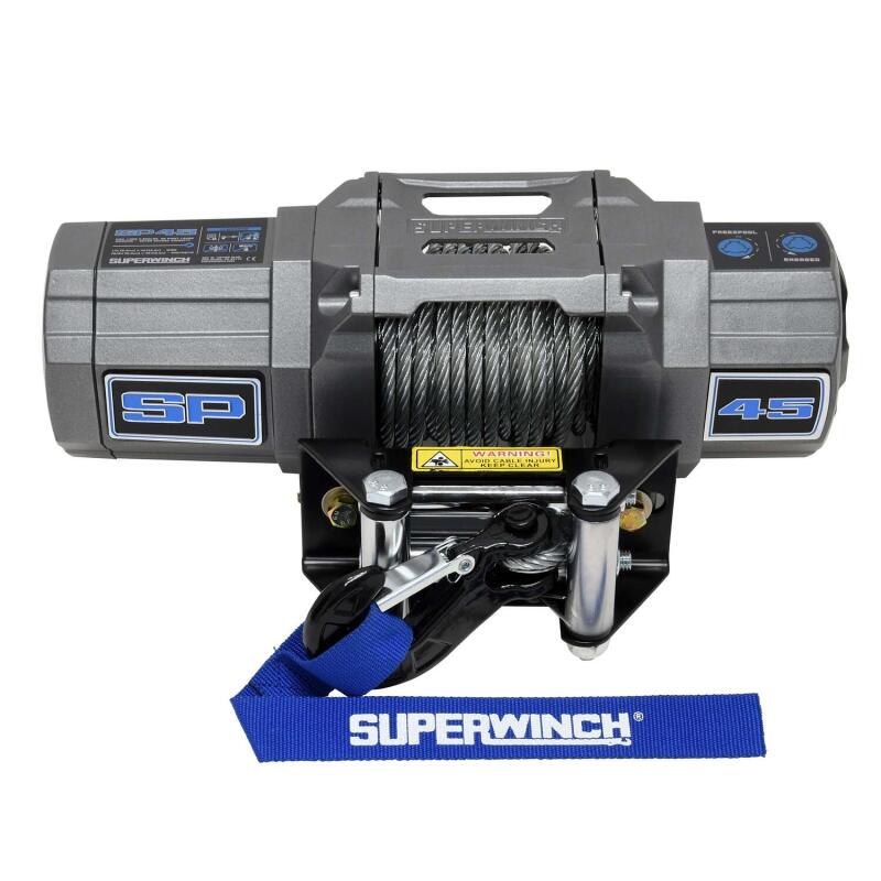 Superwinch SP 45 4,500 lbs. 12V DC Off-Road Winch with Steel Rope and Roller Fairlead