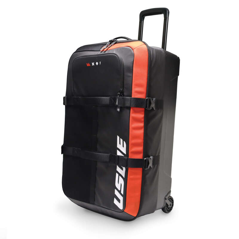 USWE Buddy Athlete Gear Trolley Bag 100L – Durable Lightweight Travel Companion in Black/Red