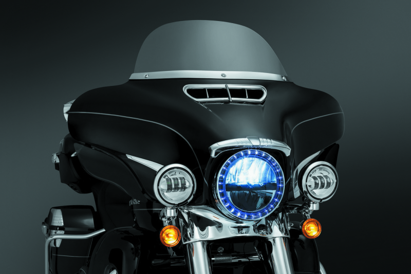 Kuryakyn Smooth Windshield Trim for Harley-Davidson Touring Models – Chrome Finish (Part #1387)
