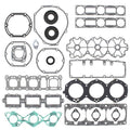 Vertex Pistons Complete Gasket Kit for 97-99 GP 1200 Wave Runner and 99-04 SUV 1200 Wave Runner - Part Number 611606