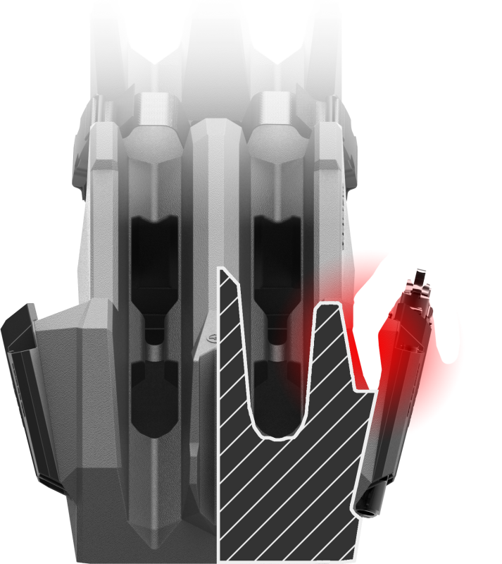 Seizmik Pistol & Magazine Holster Add-On Kit for ICOS 2 AR - Powersports Accessory