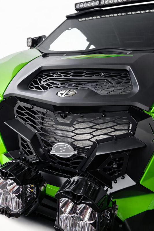 Elektric Offroad 2026+ Kawasaki Teryx H2 Volt Grille - Premium Three-Piece Front Grille with Satin Black Finish