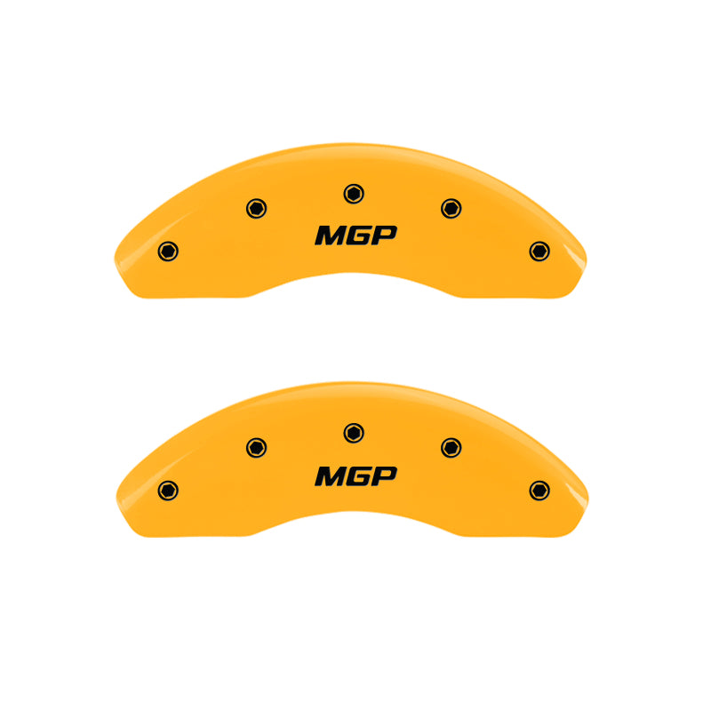 MGP 4 Caliper Covers for 2018-2022 Toyota Camry – Yellow Finish with Black Characters