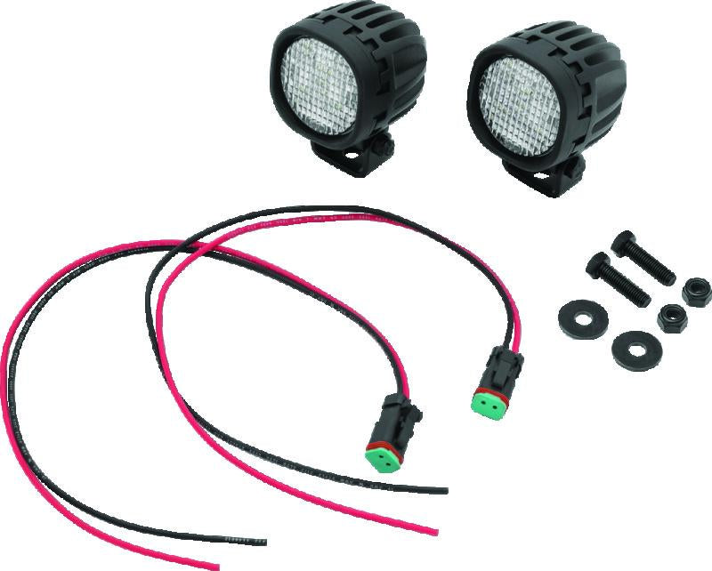 Kuryakyn Lodestar 750L Flood Beam High-Output Driving Lights for Powersports Vehicles