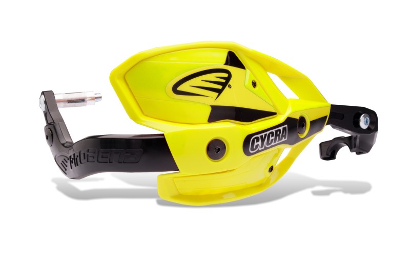 Cycra Probend Ultra Handguards with HCM Clamp, 1-1/8 inch, Yellow