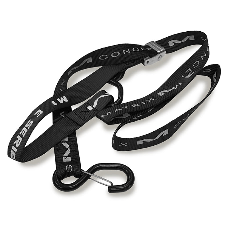 Matrix Concepts E Series 1 Inch Tie Down Set - Black for Powersports Equipment