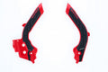 Acerbis 19-22 KTM 125-501 TC/FC/FX/FE/S/TE/TX and 21-23 GasGas Frame Guards with X-Grip in Red/Black