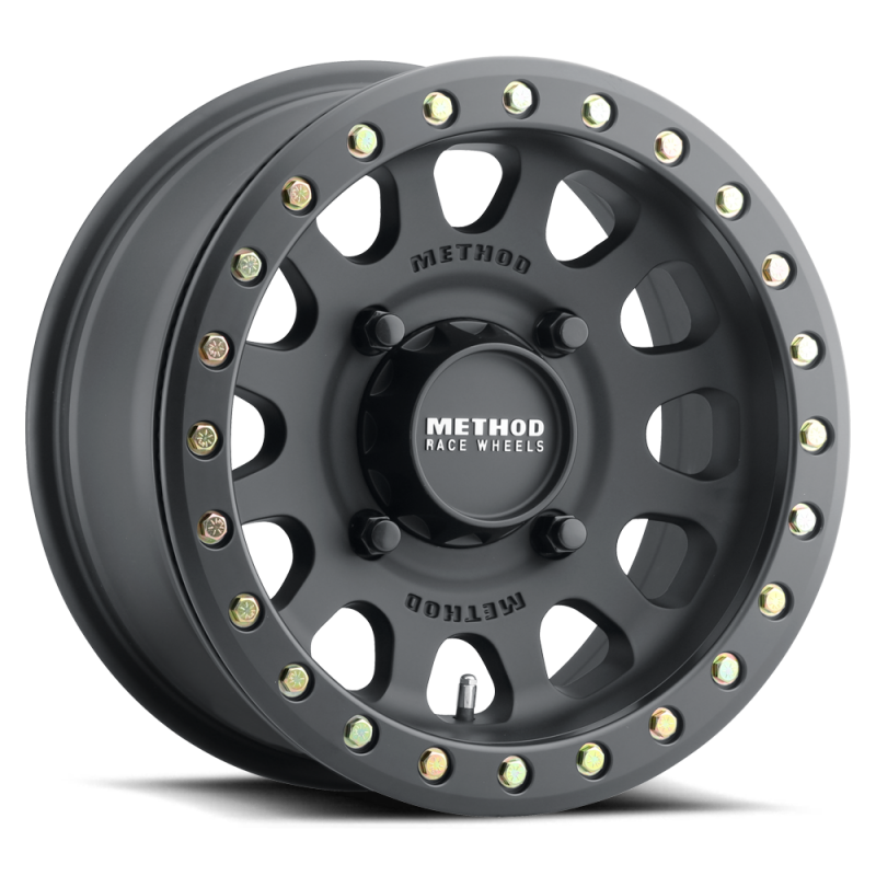 Method Wheels MR401 UTV Beadlock Wheel - 15x7 Inches, +38mm Offset, 6x139.7 Bolt Pattern, Matte Black Finish
