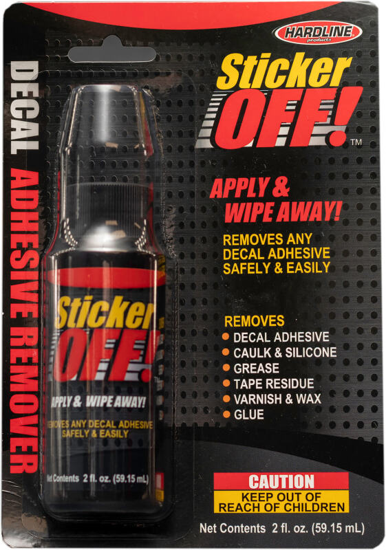 Hardline Sticker-Off 2 oz. - Easy Decal Adhesive Remover for Powersports Vehicles
