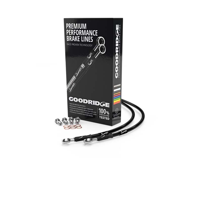 Goodridge Kawasaki GPZ900R A1-A6 Black Clutch Line Kit (Part Number KW0901A-1CC-BK)