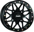 DragonFire Racing Typhon Wheel 14x7 4/156 +10 Offset in Red with Machined Finish