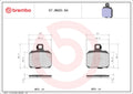 Brembo OE Powersports Front Sintered Disc Brake Pad Set for 1999-2000 Bombardier Traxter 500 4x4 Auto