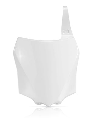Acerbis Kawasaki KX85/100 Front Number Plate in White (Part #2374050002)